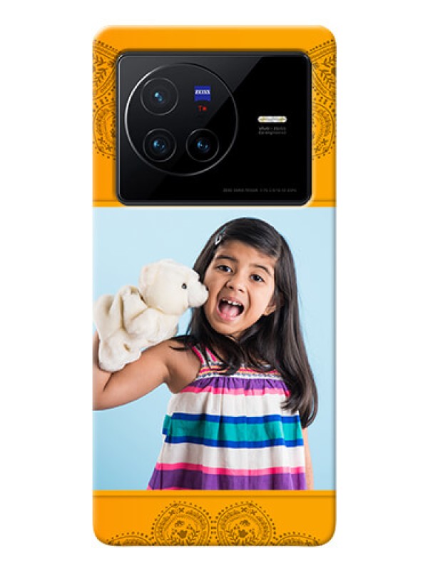 Custom Vivo X80 5G custom mobile back covers: Photo Wedding Design 