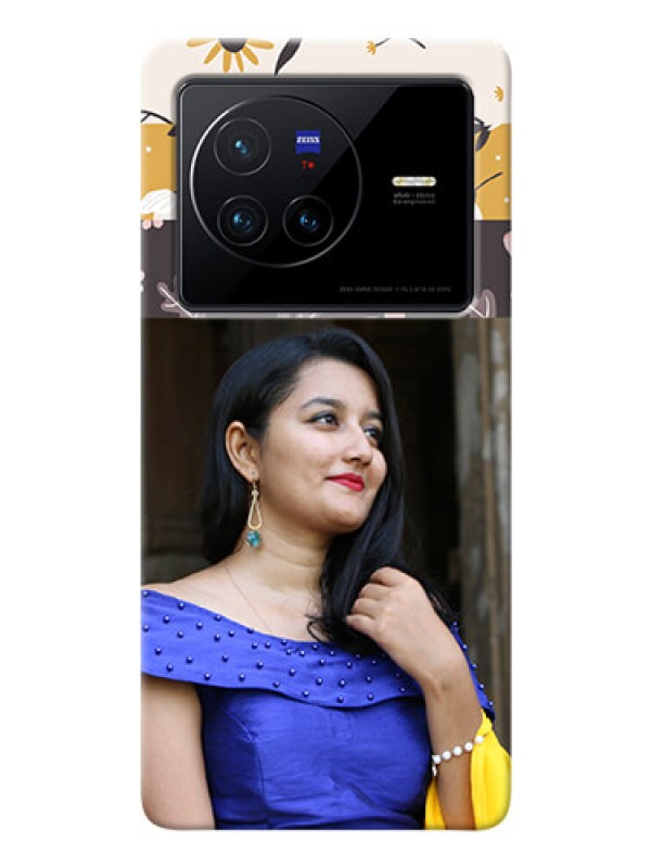 Custom Vivo X80 5G mobile cases online: Stylish Floral Design