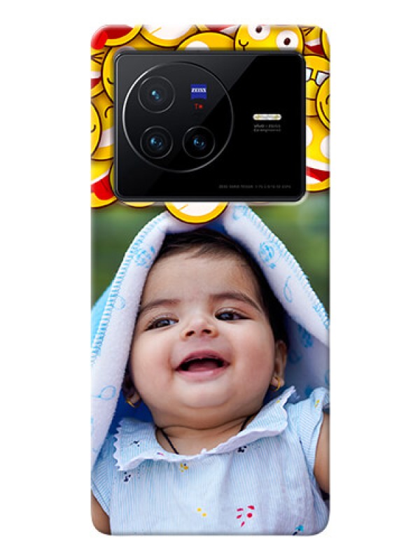 Custom Vivo X80 5G Custom Phone Cases with Smiley Emoji Design