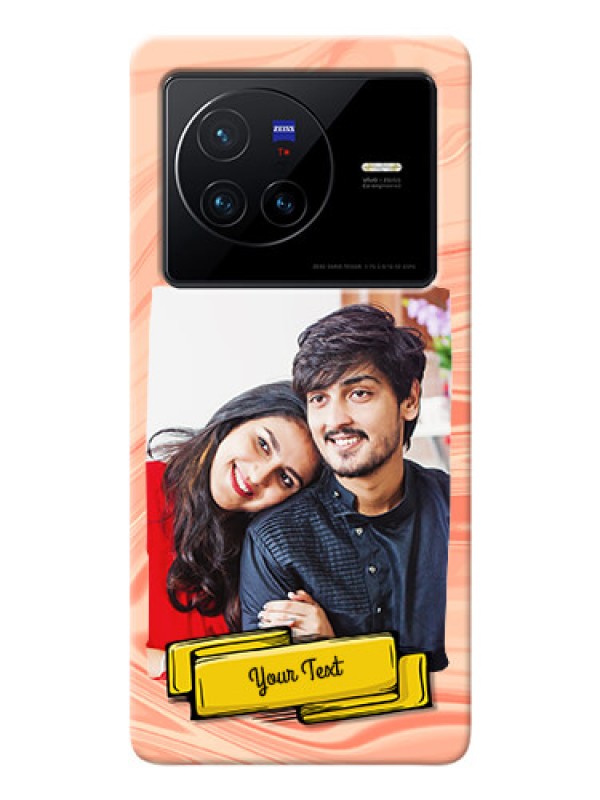 Custom Vivo X80 5G Customized Phone Cases: Marble Texture Design