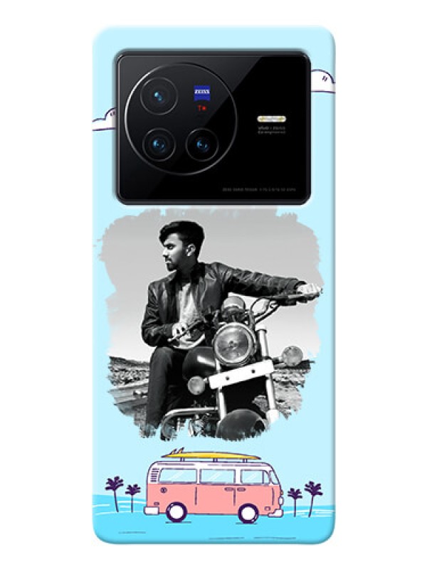 Custom Vivo X80 5G Mobile Covers Online: Travel & Adventure Design