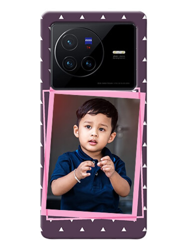 Custom Vivo X80 5G Phone Cases: Triangle Pattern Dotted Design