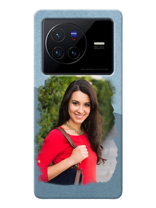 Custom Vivo X80 5G custom mobile phone covers: Grunge Line Art Design