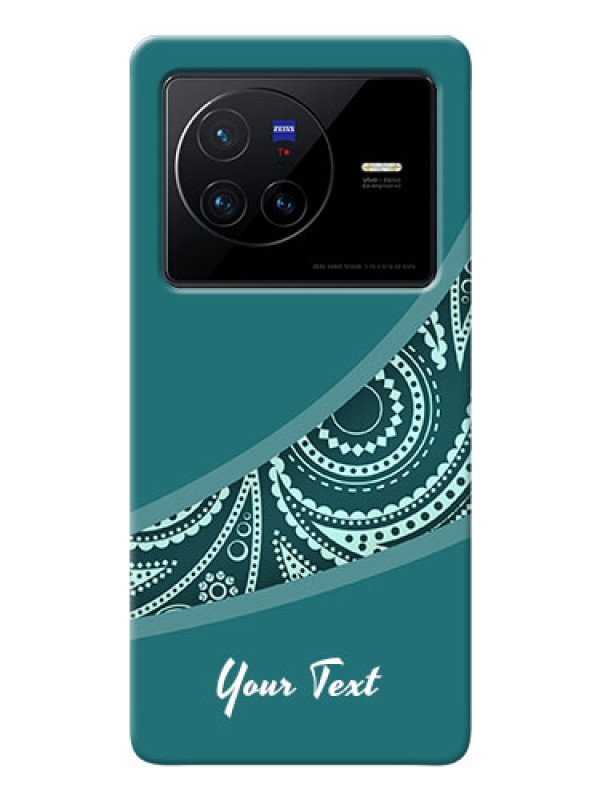 Custom Vivo X80 5G Custom Phone Covers: semi visible floral Design