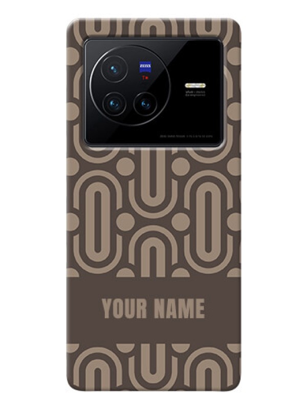 Custom Vivo X80 5G Custom Phone Covers: Captivating Zero Pattern Design