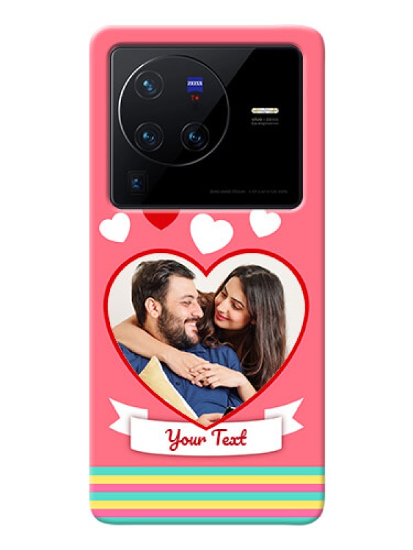 Custom Vivo X80 Pro 5G Personalised mobile covers: Love Doodle Design