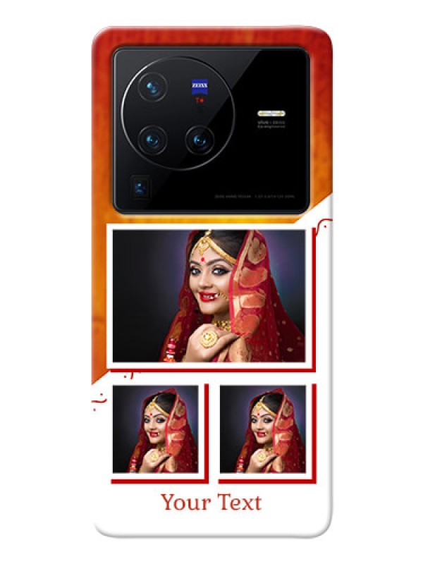 Custom Vivo X80 Pro 5G Personalised Phone Cases: Wedding Memories Design 
