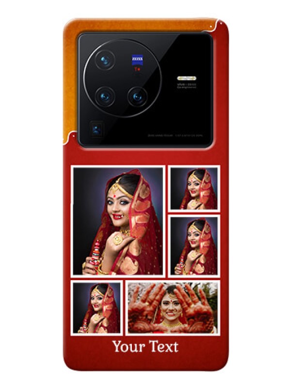 Custom Vivo X80 Pro 5G customized phone cases: Wedding Pic Upload Design