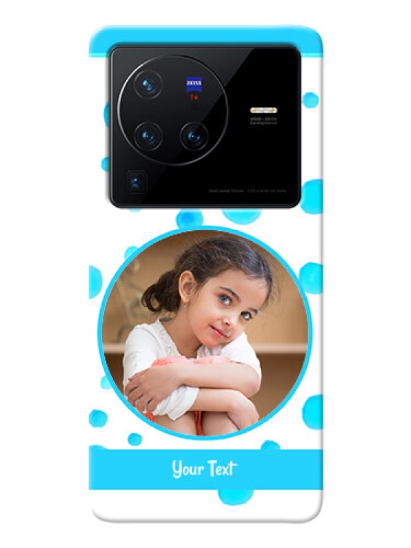 Custom Vivo X80 Pro 5G Custom Phone Covers: Blue Bubbles Pattern Design