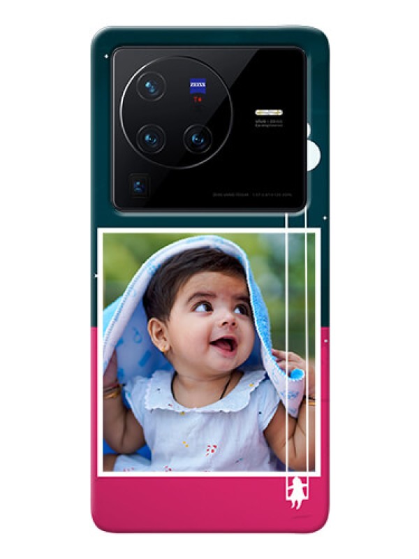 Custom Vivo X80 Pro 5G custom phone covers: Cute Girl with Cloud Design