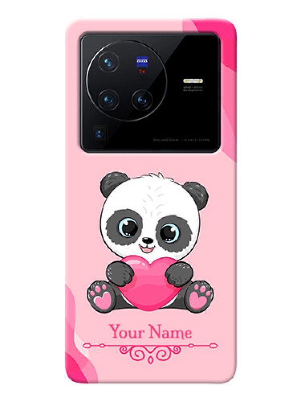 Custom Vivo X80 Pro 5G Mobile Back Covers: Cute Panda Design