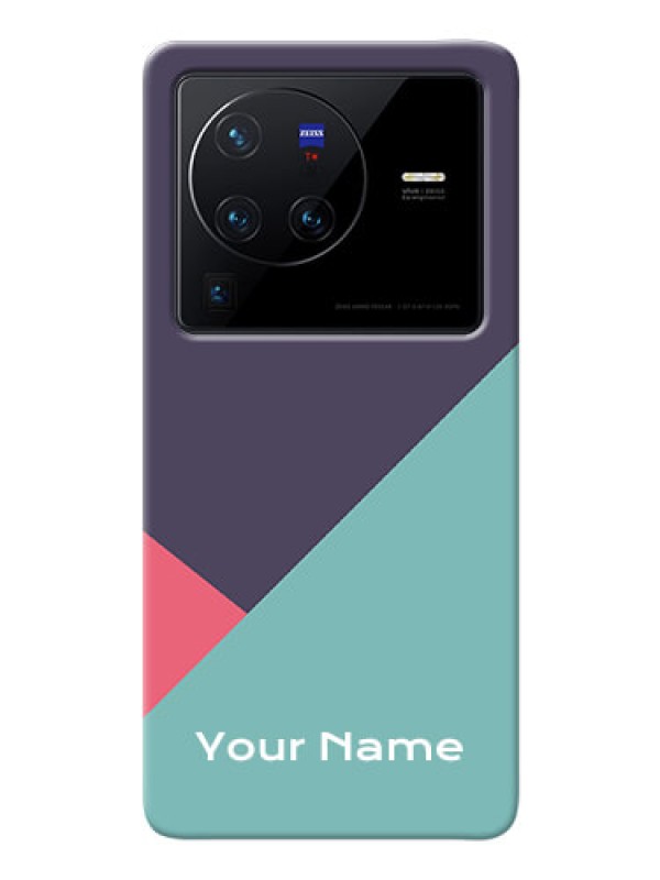 Custom Vivo X80 Pro 5G Custom Phone Cases: Tri Color abstract Design