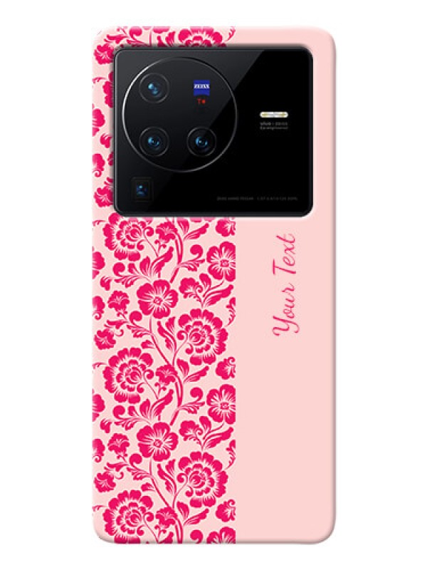 Custom Vivo X80 Pro 5G Phone Back Covers: Attractive Floral Pattern Design