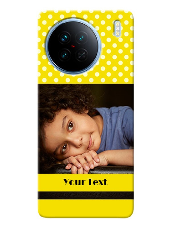 Custom Vivo X90 5G Custom Mobile Covers: Bright Yellow Case Design