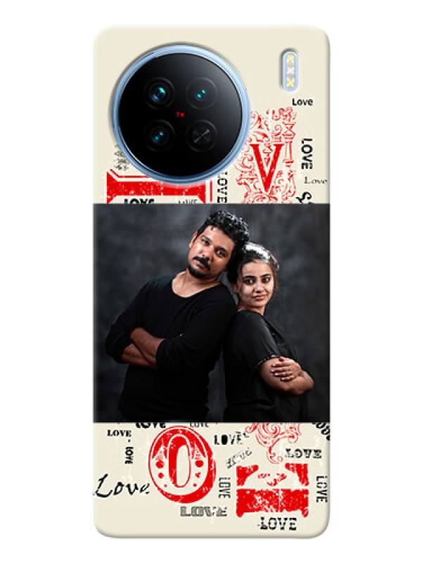 Custom Vivo X90 5G mobile cases online: Trendy Love Design Case