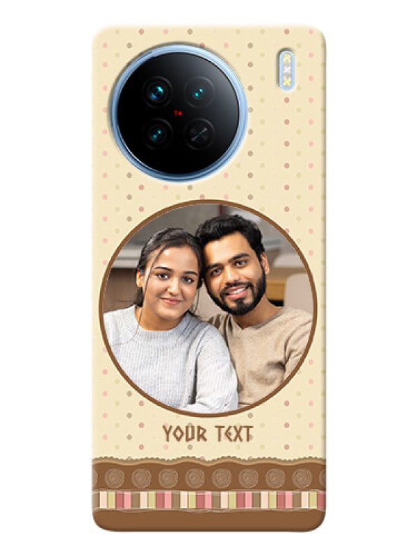 Custom Vivo X90 5G Mobile Cases: Brown Dotted Mobile Case Design