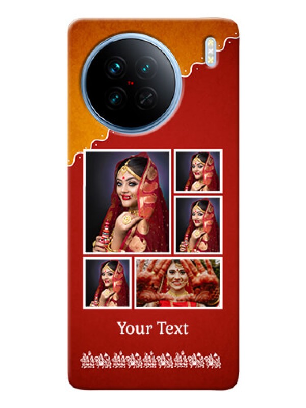 Custom Vivo X90 5G customized phone cases: Wedding Pic Upload Design