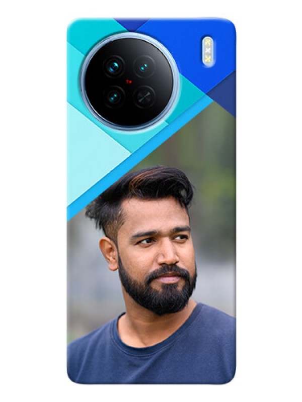 Custom Vivo X90 5G Phone Cases Online: Blue Abstract Cover Design