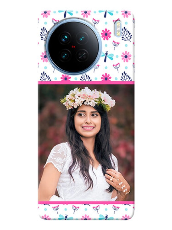 Custom Vivo X90 5G Mobile Covers: Colorful Flower Design