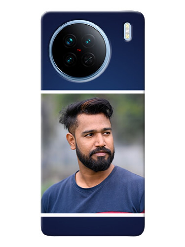 Custom Vivo X90 5G Mobile Cases: Simple Royal Blue Design