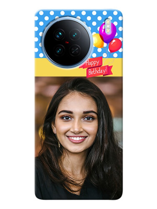 Custom Vivo X90 5G custom mobile back covers: Happy Birthday Design