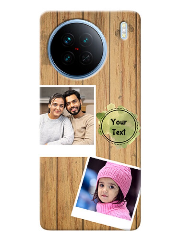 Custom Vivo X90 5G Custom Mobile Phone Covers: Wooden Texture Design