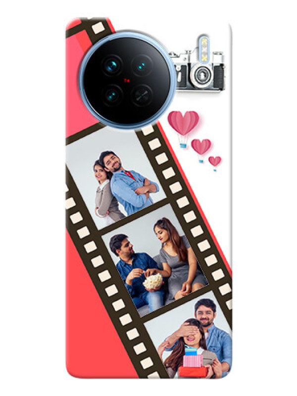 Custom Vivo X90 5G custom phone covers: 3 Image Holder with Film Reel