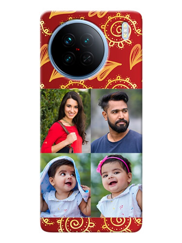 Custom Vivo X90 5G Mobile Phone Cases: 4 Image Traditional Design