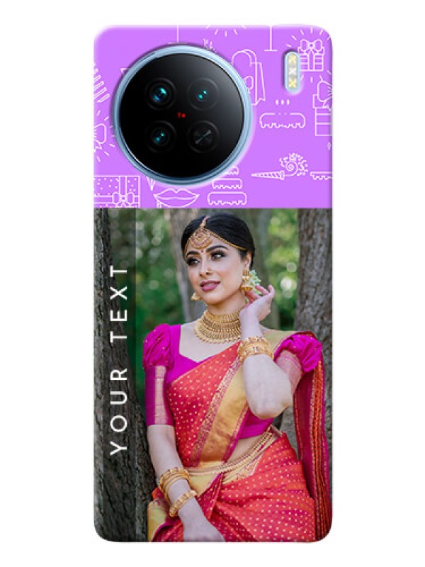 Custom Vivo X90 5G Personalized Phone Cases: Birthday Icons Design