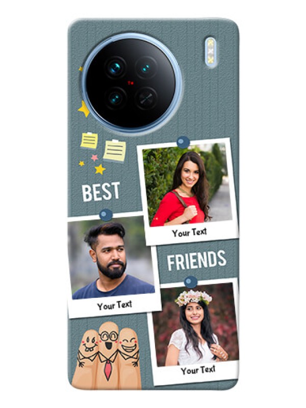 Custom Vivo X90 5G Mobile Cases: Sticky Frames and Friendship Design