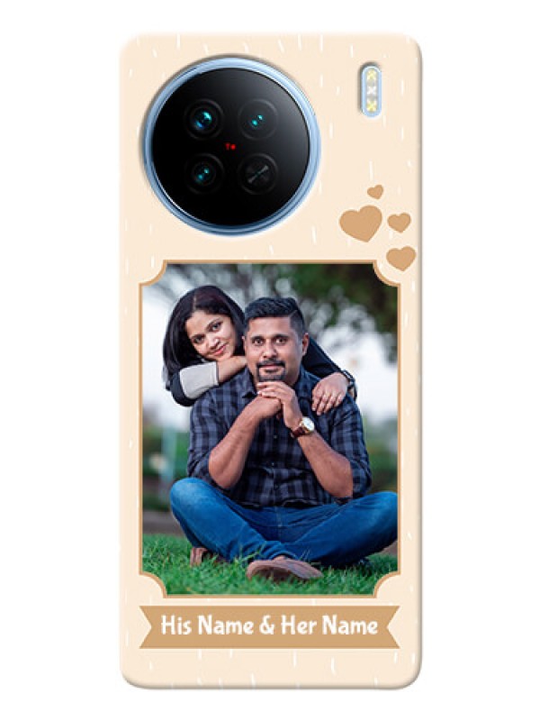 Custom Vivo X90 5G mobile phone cases with confetti love design 