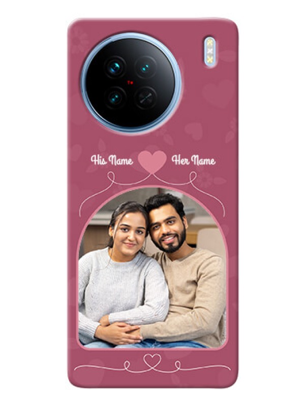 Custom Vivo X90 5G mobile phone covers: Love Floral Design