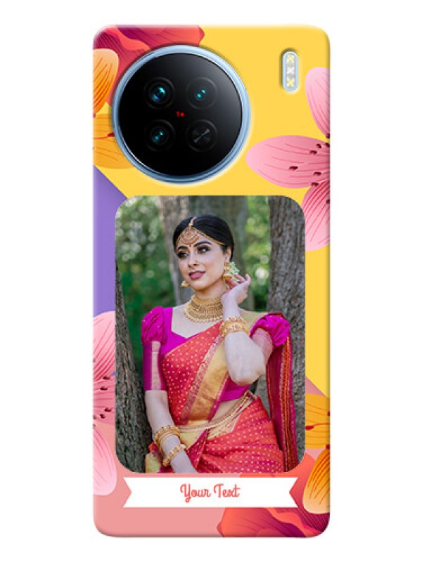 Custom Vivo X90 5G Mobile Covers: 3 Image With Vintage Floral Design