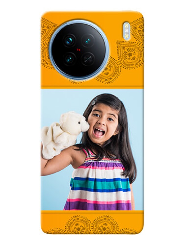 Custom Vivo X90 5G custom mobile back covers: Photo Wedding Design 