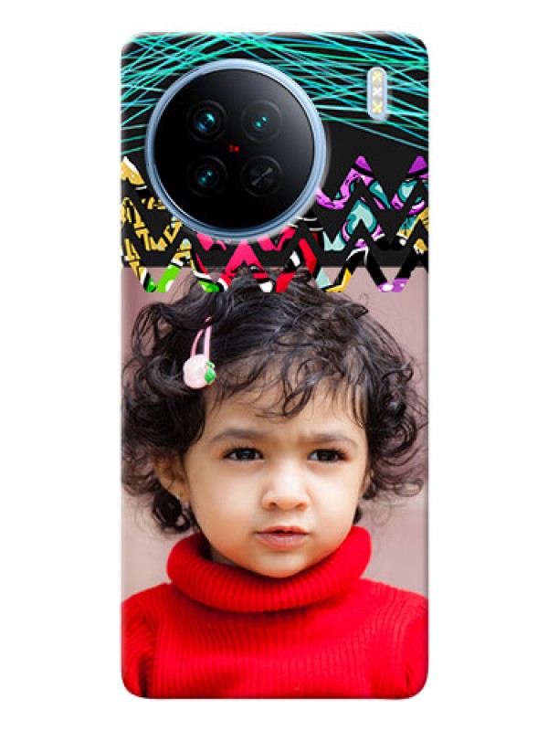 Custom Vivo X90 5G personalized phone covers: Neon Abstract Design