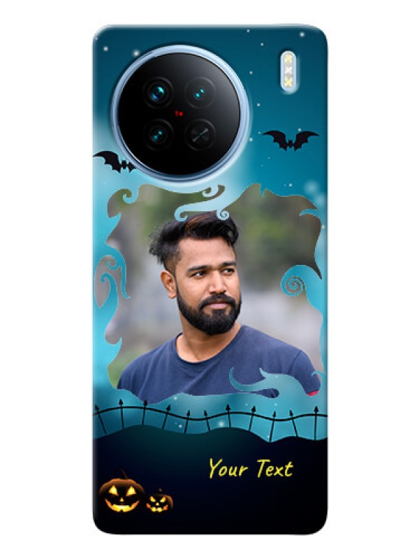 Custom Vivo X90 5G Personalised Phone Cases: Halloween frame design
