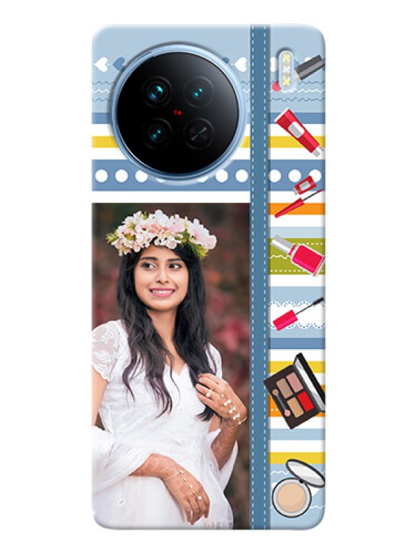 Custom Vivo X90 5G Personalized Mobile Cases: Makeup Icons Design