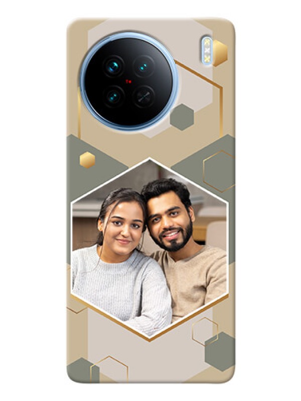 Custom Vivo X90 5G Phone Back Covers: Stylish Hexagon Pattern Design