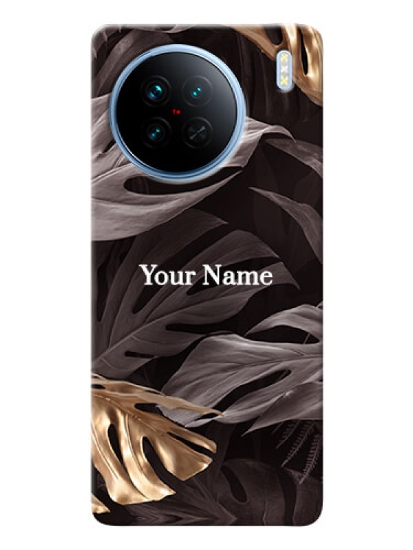 Custom Vivo X90 5G Mobile Back Covers: Wild Leaves digital paint Design