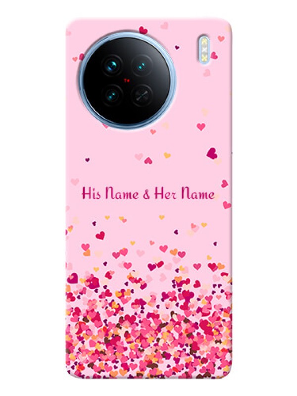 Custom Vivo X90 5G Phone Back Covers: Floating Hearts Design