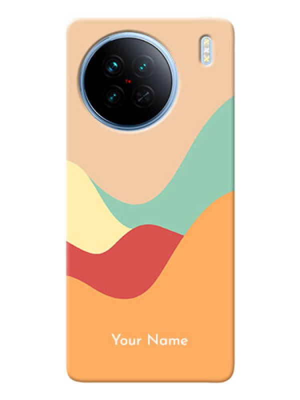 Custom Vivo X90 5G Custom Mobile Case with Ocean Waves Multi-colour Design