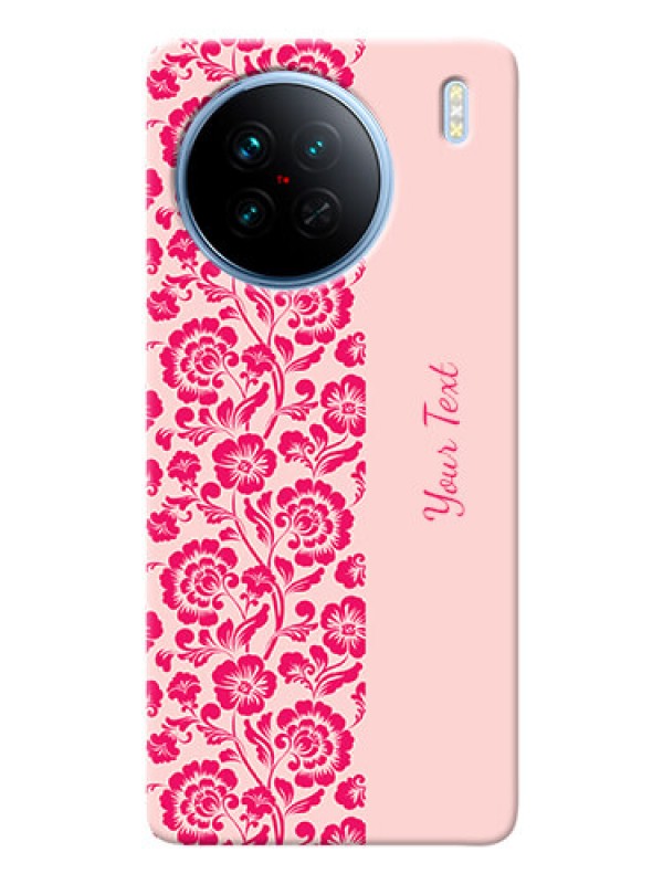 Custom Vivo X90 5G Phone Back Covers: Attractive Floral Pattern Design
