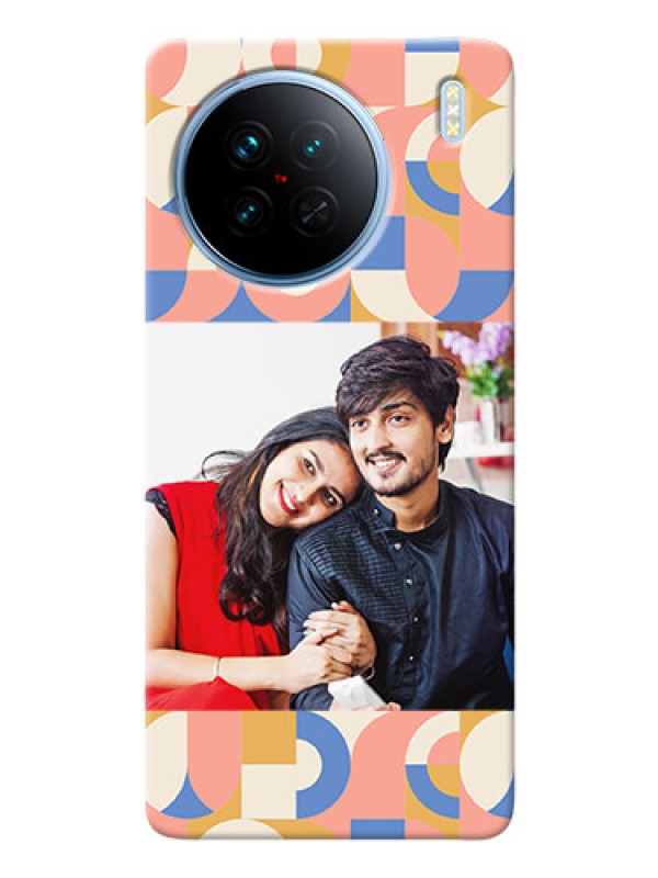 Custom Vivo X90 5G Custom Phone Covers: Semi-circle Maze Pattern Design