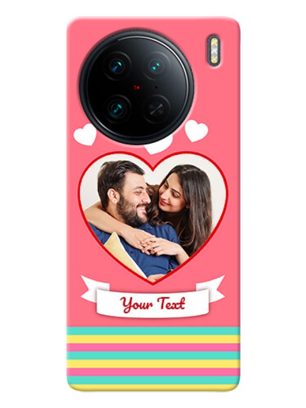 Custom Vivo X90 Pro 5G Personalised mobile covers: Love Doodle Design