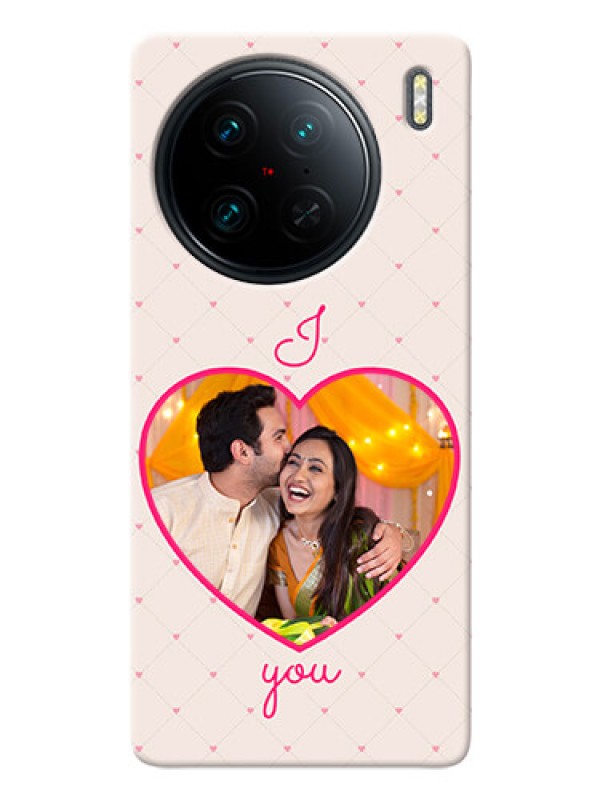 Custom Vivo X90 Pro 5G Personalized Mobile Covers: Heart Shape Design