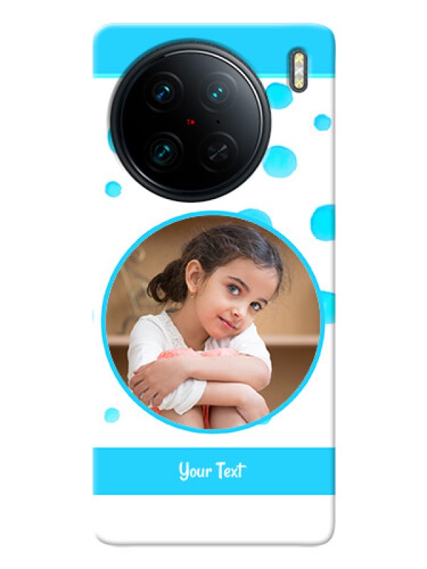 Custom Vivo X90 Pro 5G Custom Phone Covers: Blue Bubbles Pattern Design