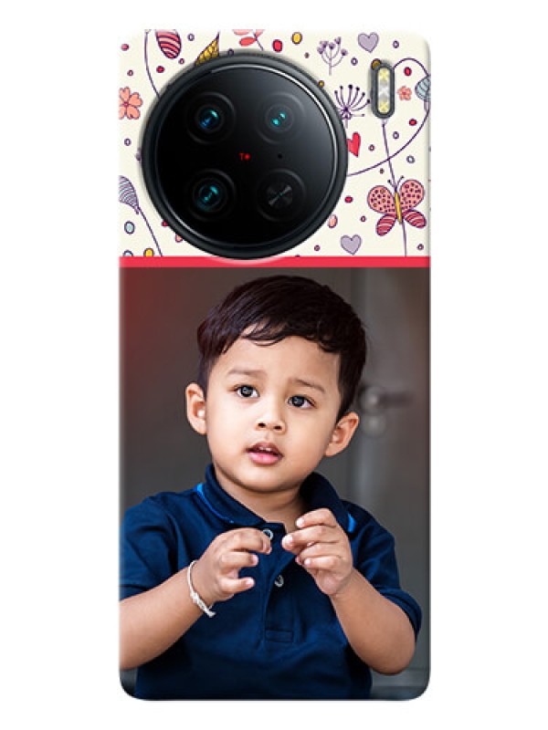 Custom Vivo X90 Pro 5G phone back covers: Premium Floral Design