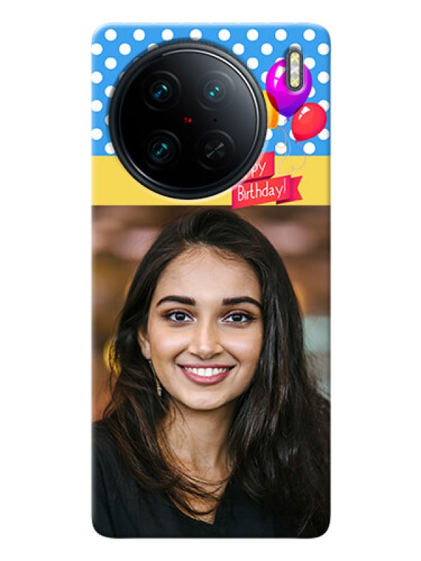 Custom Vivo X90 Pro 5G custom mobile back covers: Happy Birthday Design