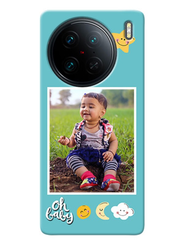 Custom Vivo X90 Pro 5G Personalised Phone Cases: Smiley Kids Stars Design