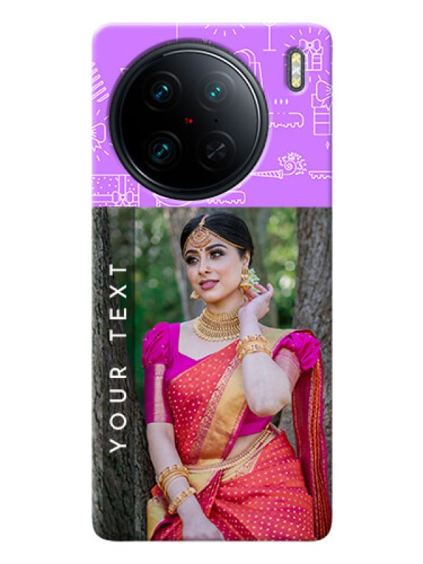 Custom Vivo X90 Pro 5G Personalized Phone Cases: Birthday Icons Design